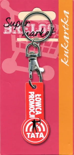 Brelok metalowy Kukartka - Super market - Tata - łowca promocji
