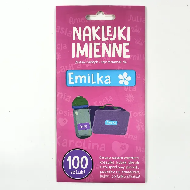 Naklejki imienne 100 szt. - Emilka