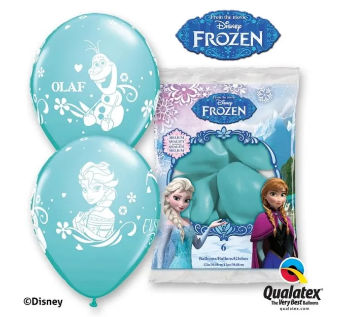 Balony - Kraina Lodu. Anna, Elza, Olaf.