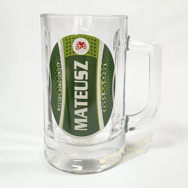 Kufel 0.3L - Mateusz Wiecznie uśmiechnięty pełen życia