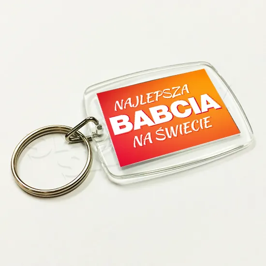 Brelok akrylowy - Najlepsza Babcia na świecie