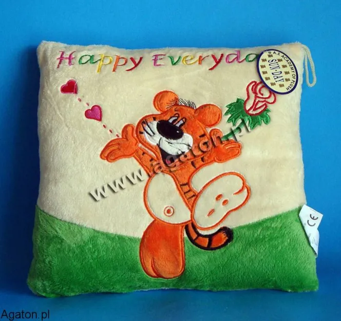 Poduszka tygrysek - Happy Everyday - duża