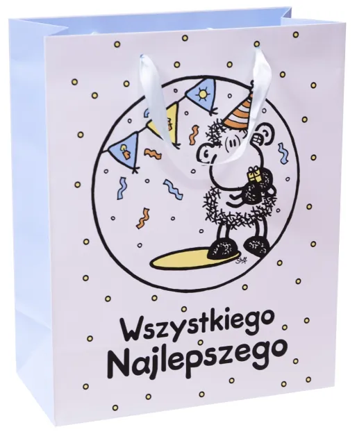Torebka Kukartka S - Wszystkiego najlepszego (sheepworld)