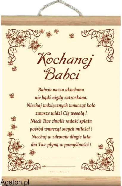Dyplom - Kochanej Babci