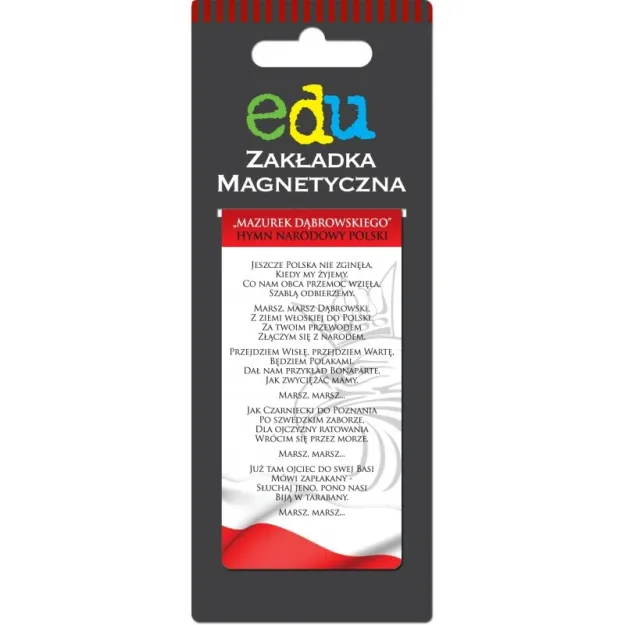 Zakładka magnetyczna do książki - Mazurek Dąbrowskiego