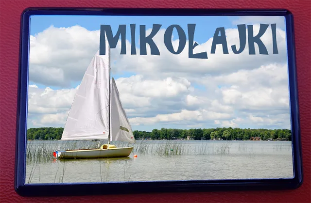 Mikołajki - Ramka z magnesem na lodówkę