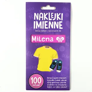 Naklejki imienne 100 szt. - Milena
