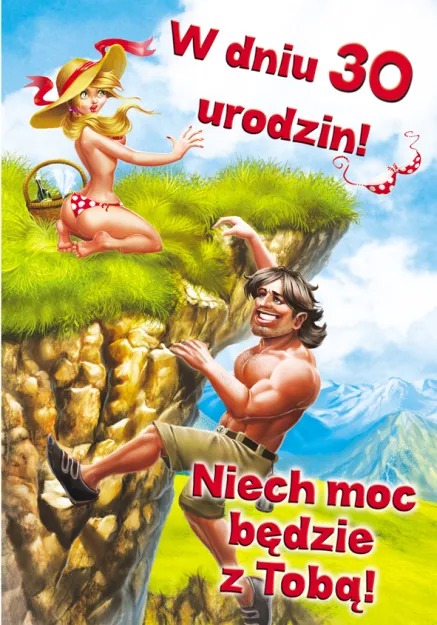 Karnet A5 - W dniu 30 urodzin! Niech moc będzie z Tobą
