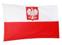 Peleryna kibica - flaga Polska - 90x150 z godłem - 2