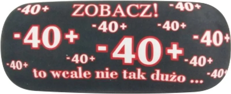 Etui na okulary - Zobacz - 40 - to wcale nie tak dużo...