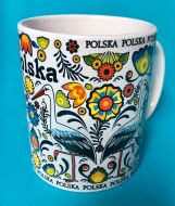 Kubek folk bociany, kwiaty - Polska - bez opakowania