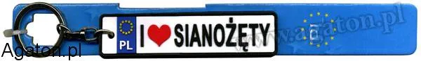 Brelok tablica - Sianożęty