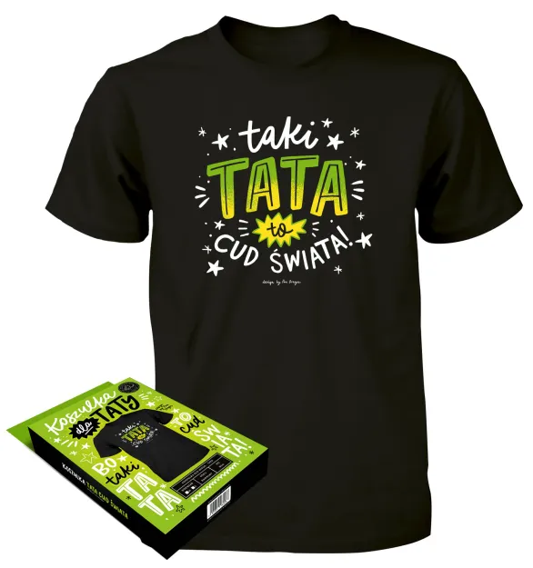 Koszulka czarna - Taki Tata to cud świata