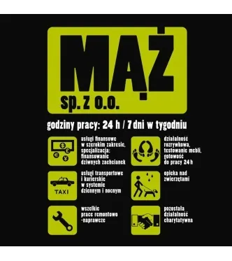 Koszulka Kukartka - Mąż Sp z o.o. - rozmiar S, koncówka kolekcji