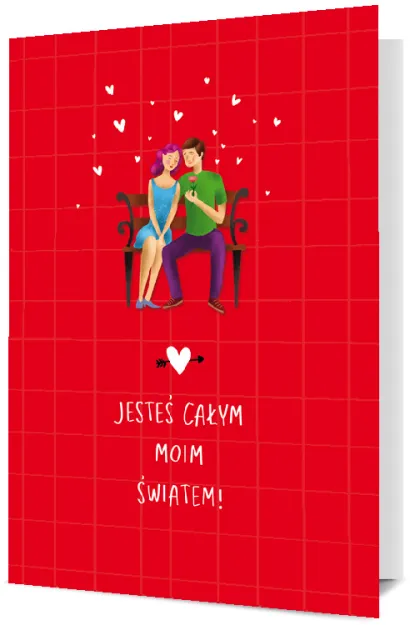 Karnet - Jesteś całym moim światem!
