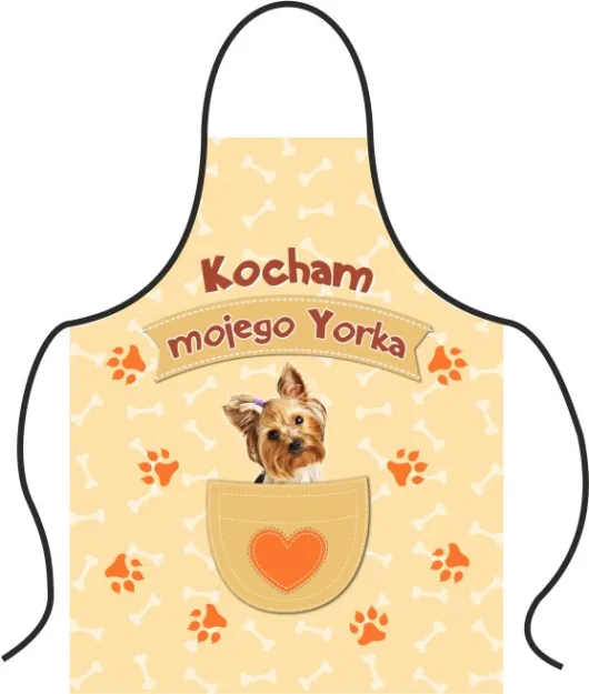 Fartuch premium - Kocham mojego Yorka
