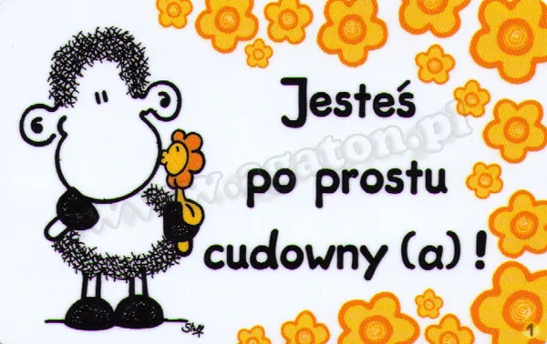 Karta Sheepworld - Jesteś po prostu cudowny(a)!