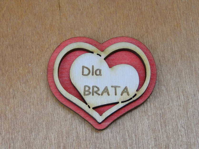 Serce z magnesem - Dla Brata