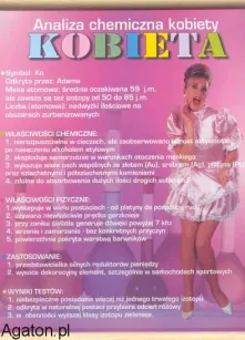 Dyplom - Analiza chemiczna kobiety