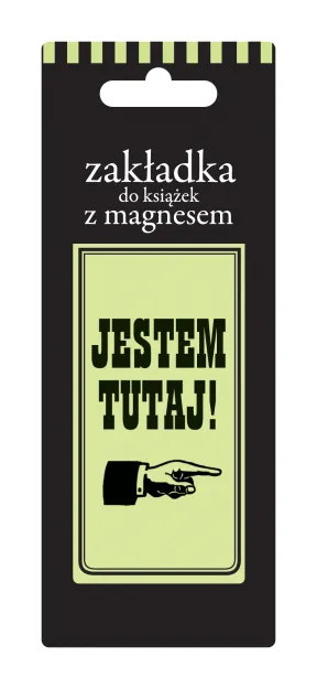 Zakładka magnetyczna do książki - Jestem tutaj!