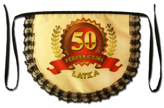 Fartuch koronkowy - Perfekcyjna 50-latka