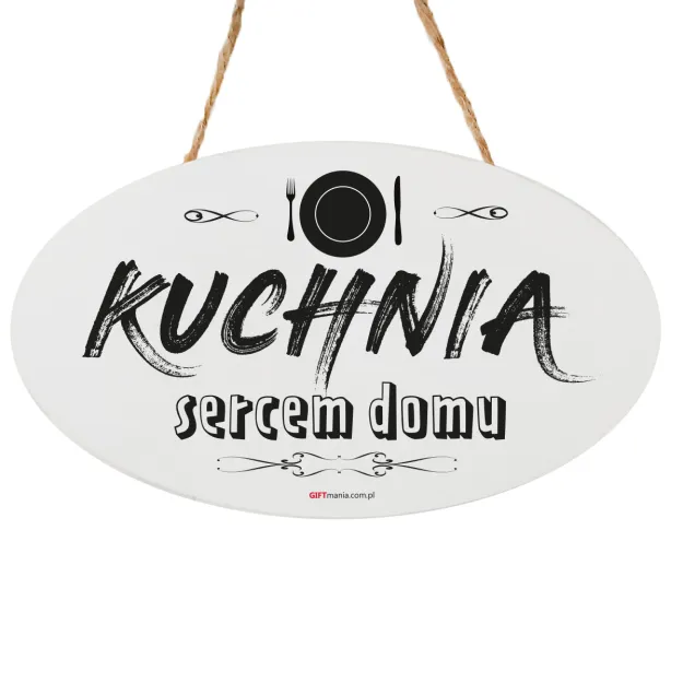 Tabliczka Vintage mała - Kuchnia sercem domu