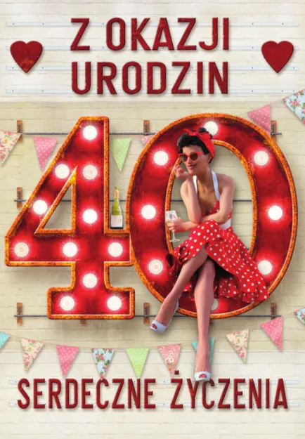 Karnet - Z okazji 40 urodzin