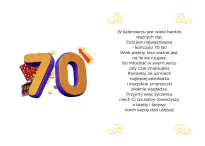 Karnet 3K - W dniu Twoich 70 urodzin - 2