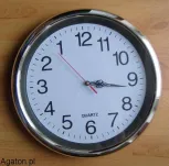 Anti clock zegar chodzący do tyłu w srebrnej ramie - 2