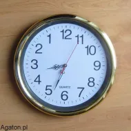 Anti clock zegar chodzący do tyłu w srebrnej ramie
