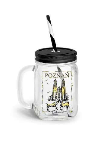 Mini słoik z rurką - Poznań (Katedra koziołki)