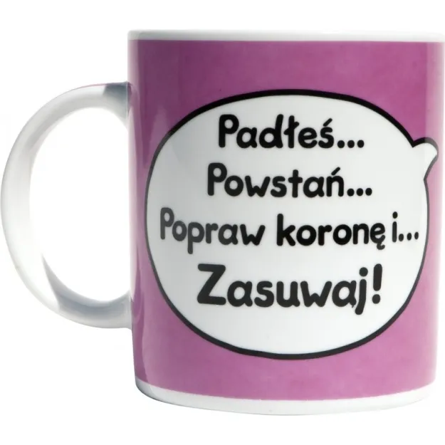 Kubek Sheepworld - Padłeś... Powstań... Popraw koronę i... Zasuwaj!