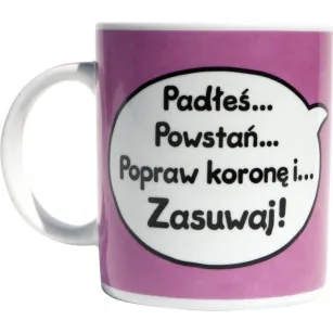 Kubek Sheepworld - Padłeś... Powstań... Popraw koronę i... Zasuwaj!