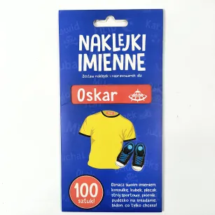 Naklejki imienne 100 szt. - Oskar
