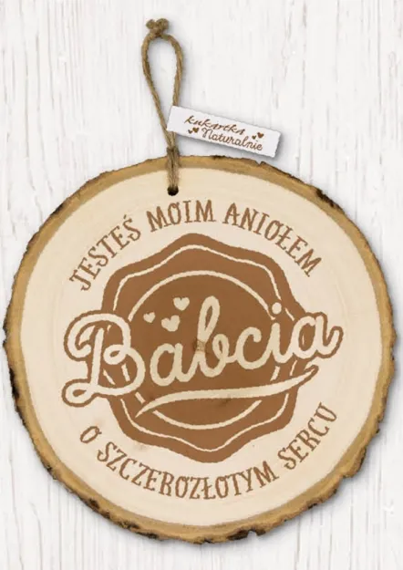 Eko sentencja - Babcia. Jesteś moim Aniołem o szczerozłotym sercu.