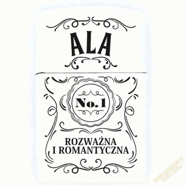 Zapalniczka z imieniem - Ala No.1 rozważna i romantyczna