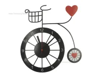 Zegar na ścianę lub drzwi - Bicykl (serce) - 2