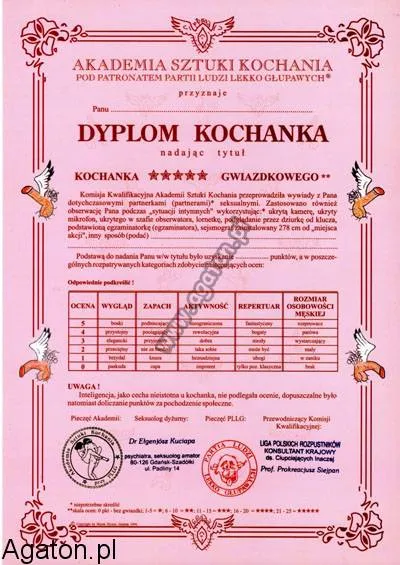 Dyplom kochanka