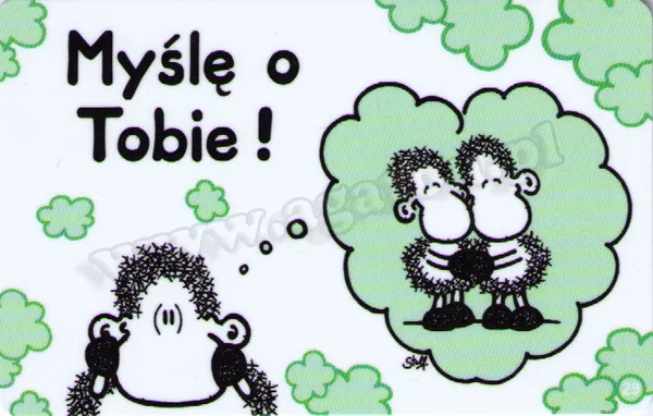 Karta Sheepworld - Myślę o Tobie