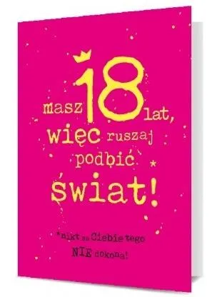 Karnet B6 - Masz 18 lat, więc ruszaj podbić świat!