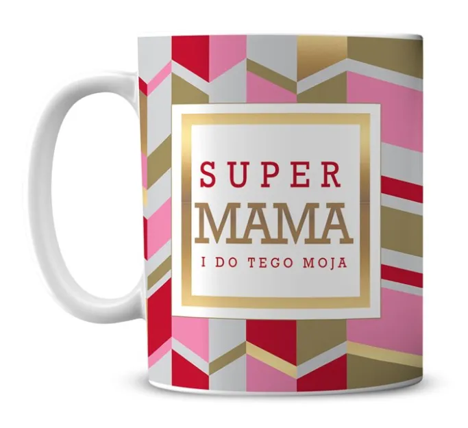 Kubek premium - Super Mama i do tego moja