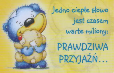 Karta kredytowa - Jedno ciepłe słowo jest czasem warte miliony: Prawdziwa przyjaźń ...