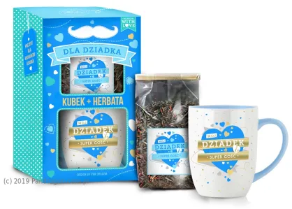 Zestaw Set with Love kubek + herbata - mój Dziadek super gość