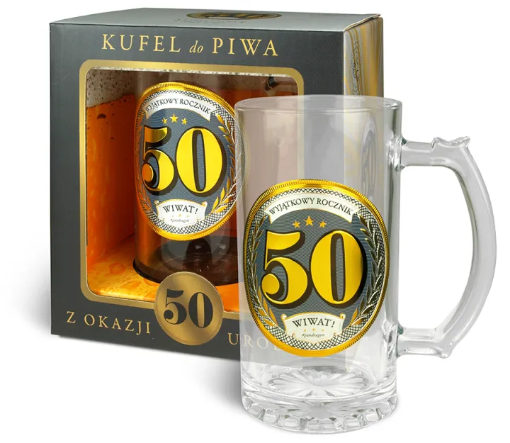 Kufelek szklany - 50 wyjątkowy rocznik Wiwat!
