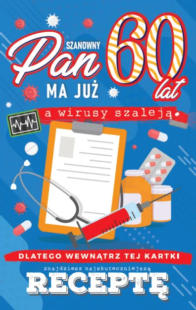 Karnet + recepta - Szanowny Pan ma już 60 lat, a wirusy szaleją