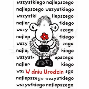 Kartka Sheepworld - Wszystkiego najlepszego w dniu urodzin.