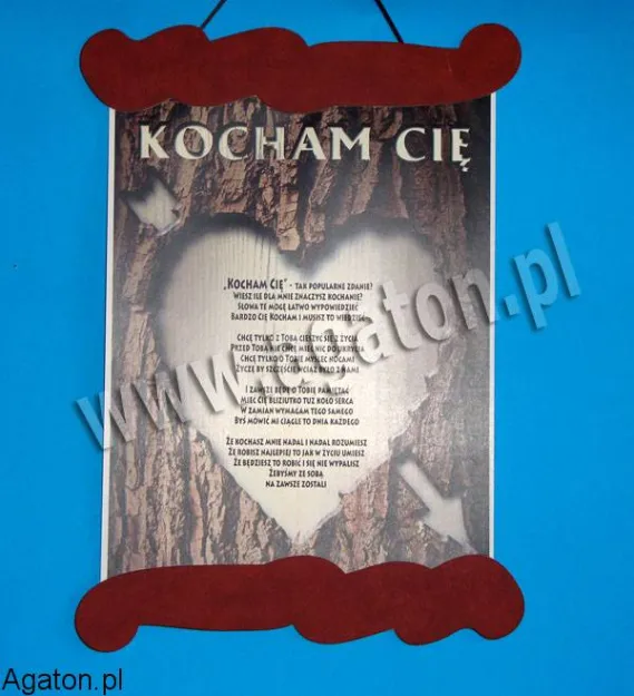 Dyplom S - Kocham cię - czarny