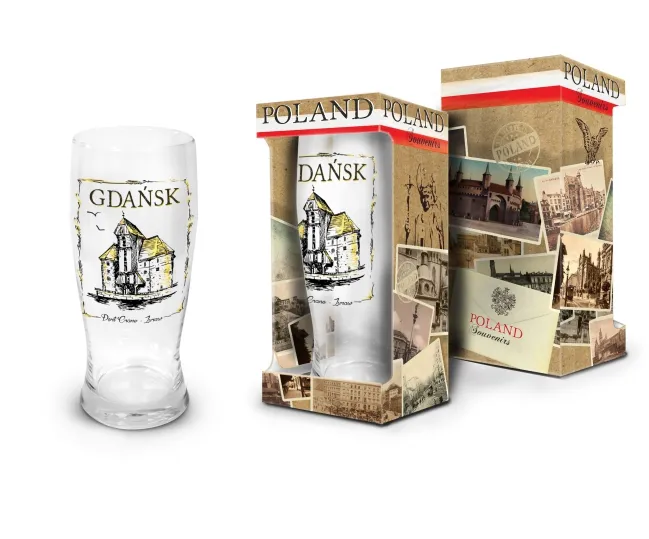 Szklanka do piwa - Gdańsk Żuraw