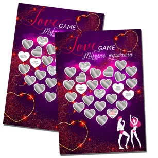 Zdrapka Love Game - Miłosne wyzwania dla pary