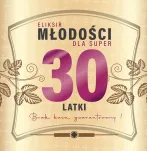 Karnet + naklejka na butelkę - 30 urodziny - 3